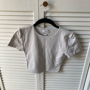 Babaton White Crop Top